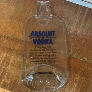 Absolut Vodka Clear Glass Bottle